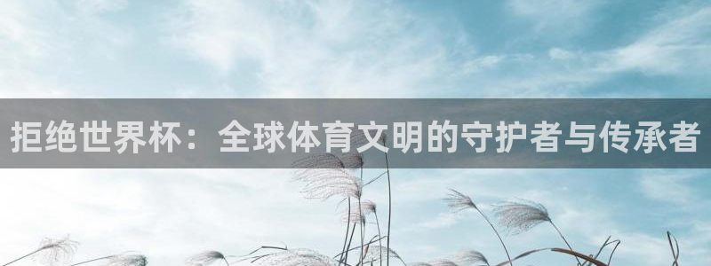 世界杯 赛程:拒绝世界杯:全球体育文明的守护者与传承者
